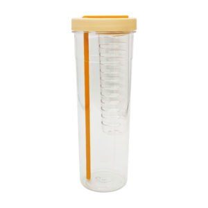 850ml High-capacity Plastic Fruit Infuser Water Bottle With Straw