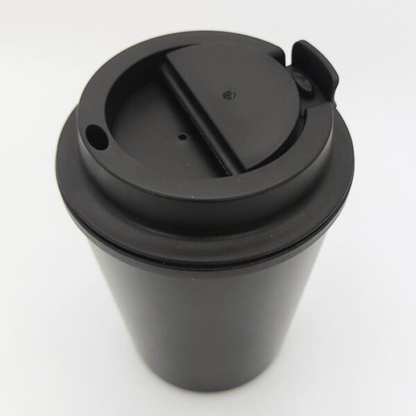 10oz Double-walled Heat Proof Coffee Cup with Flip Lid SL11051 - Image 2